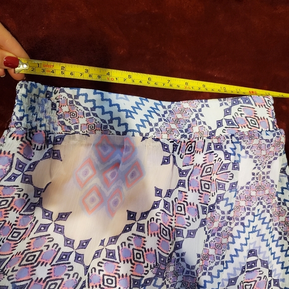 SOLD Express Boho Maxi Skirt Tapestry Print Purple S - Picture 13 of 16